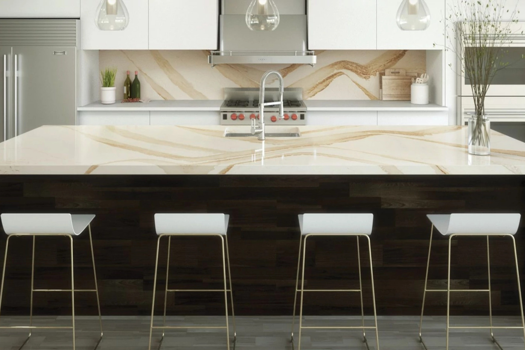 A Showcase of Brittanicca Gold Quartz For Kitchens Bathrooms and More A Showcase of Brittanicca Gold Quartz For Kitchens Bathrooms and More