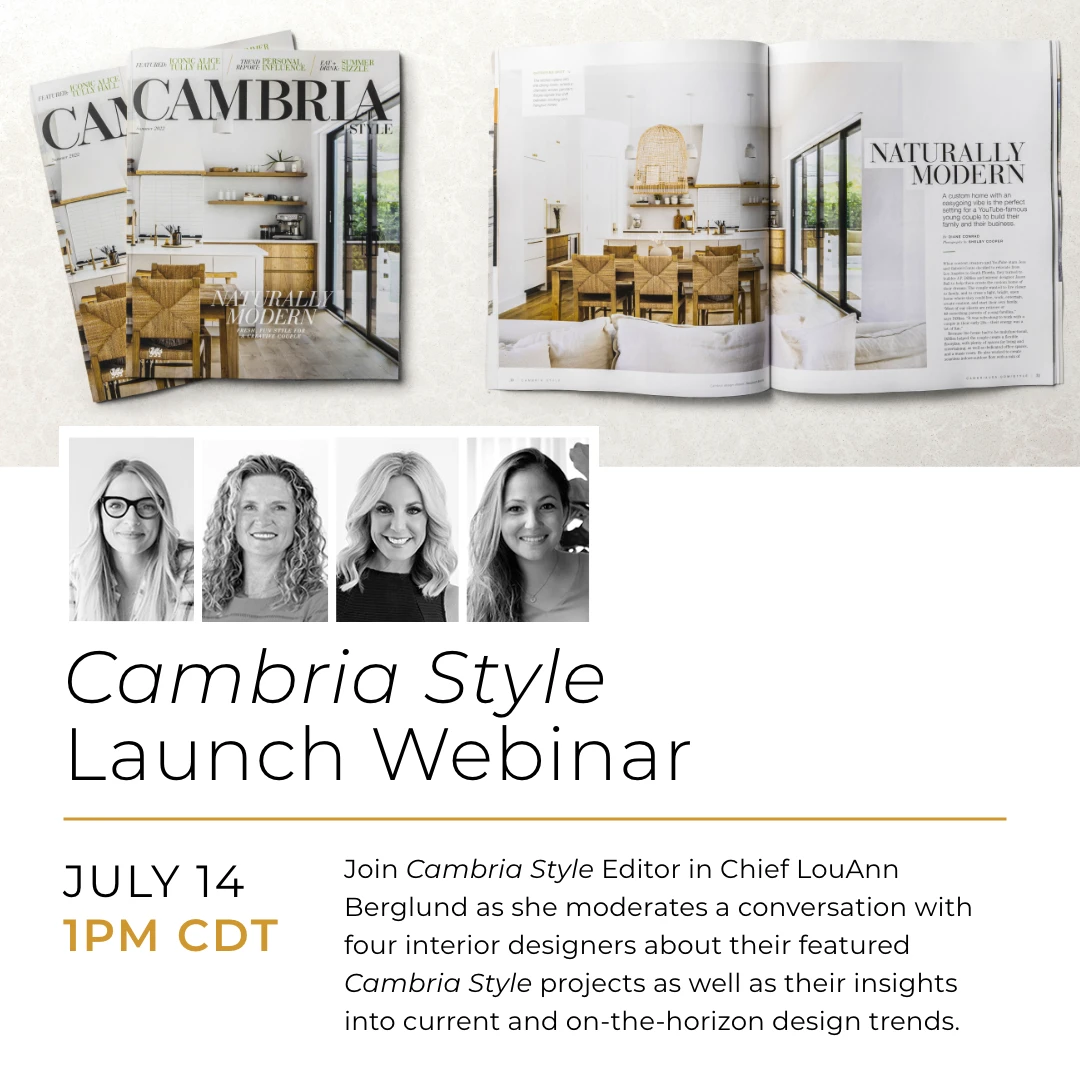 Cambria Style 23 Launch Webinar Promo CWC